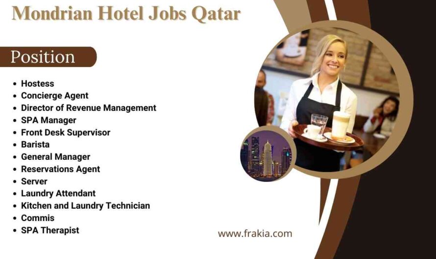 Mondrian Hotel Jobs Qatar