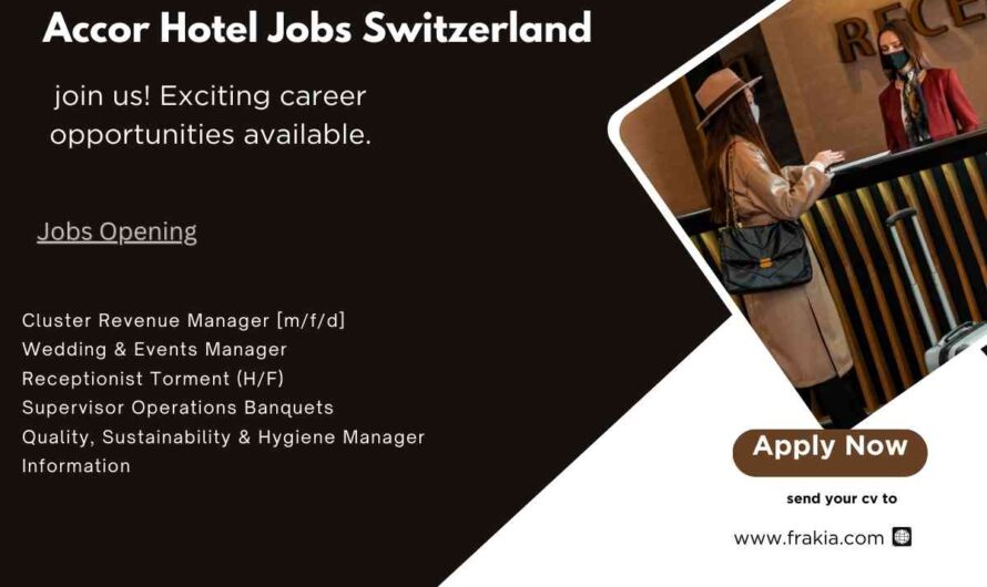Accor Hotel Jobs Switzerland