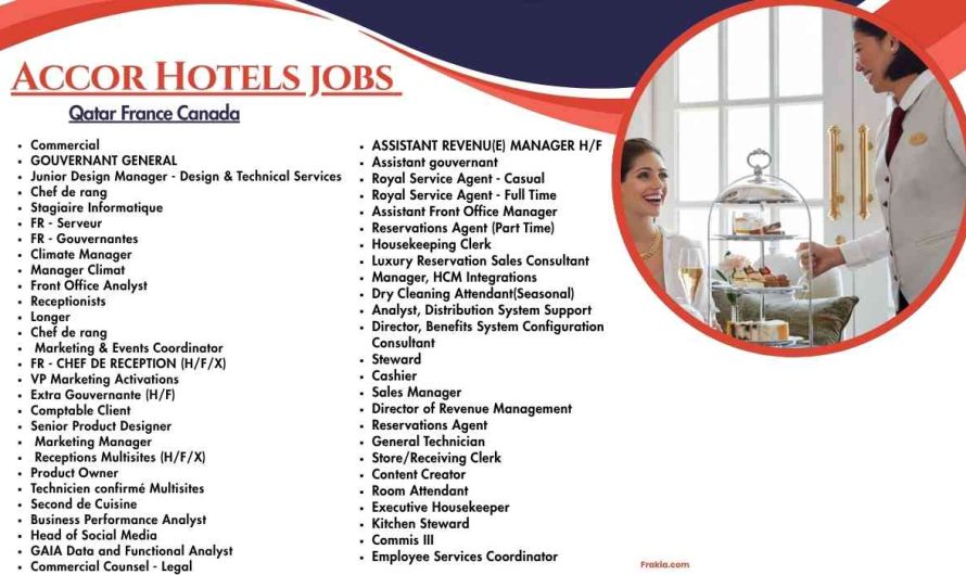 Accor Hotels jobs Qatar France Canada