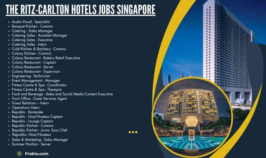 The Ritz-Carlton Hotels Jobs Singapore