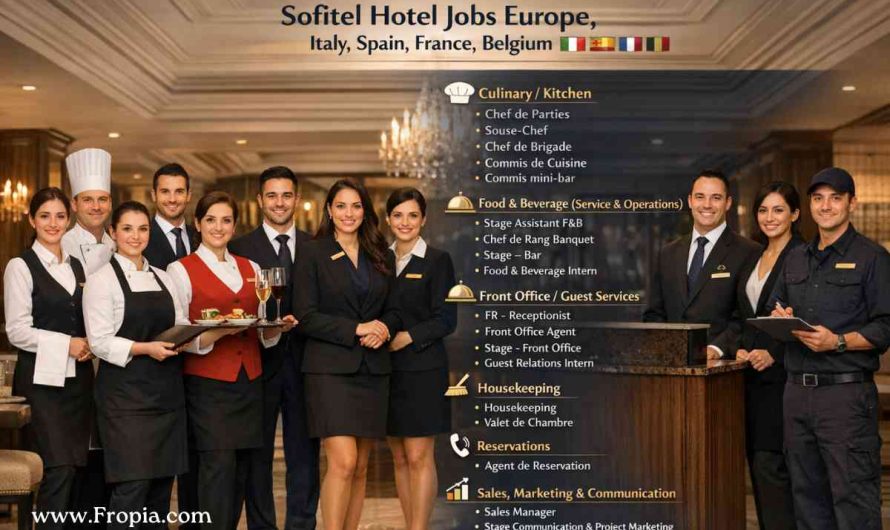 Sofitel Hotel Jobs Europe, Italy, Spain, France, Belgium
